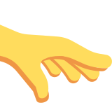 Right-Facing Palm Down Hand - Twemoji