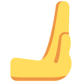 Right-Facing Palm - Twemoji