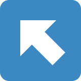 Up-Left Arrow - Twemoji