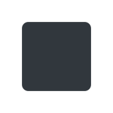 Black Medium Small Square - Twemoji