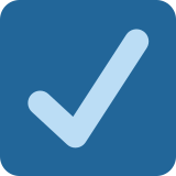 Check Box with Check - Twemoji