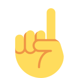 Index Pointing Up - Twemoji