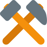 Hammer and Pick - Twemoji