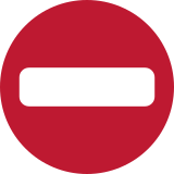 No Entry Sign - Twemoji