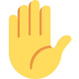 Raised Hand - Twemoji