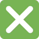 Cross Mark Button - Twemoji