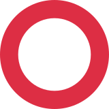 Hollow Red Circle - Twemoji